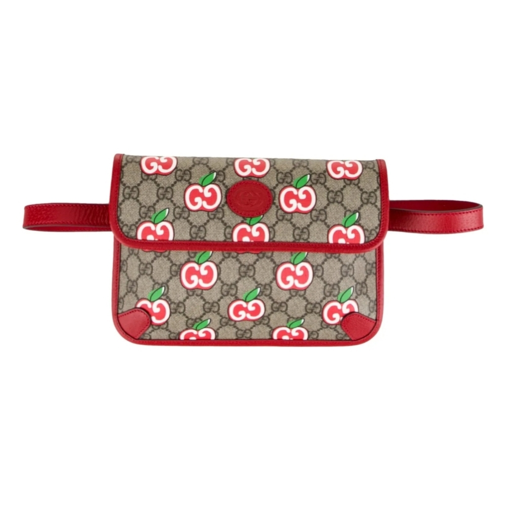 NWOT Gucci Limited Edition Apple GG Supreme Fanny Pack Waist Belt Bag